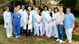 Teamfoto im Park, Endokrinologie der Uniklinik Rostock